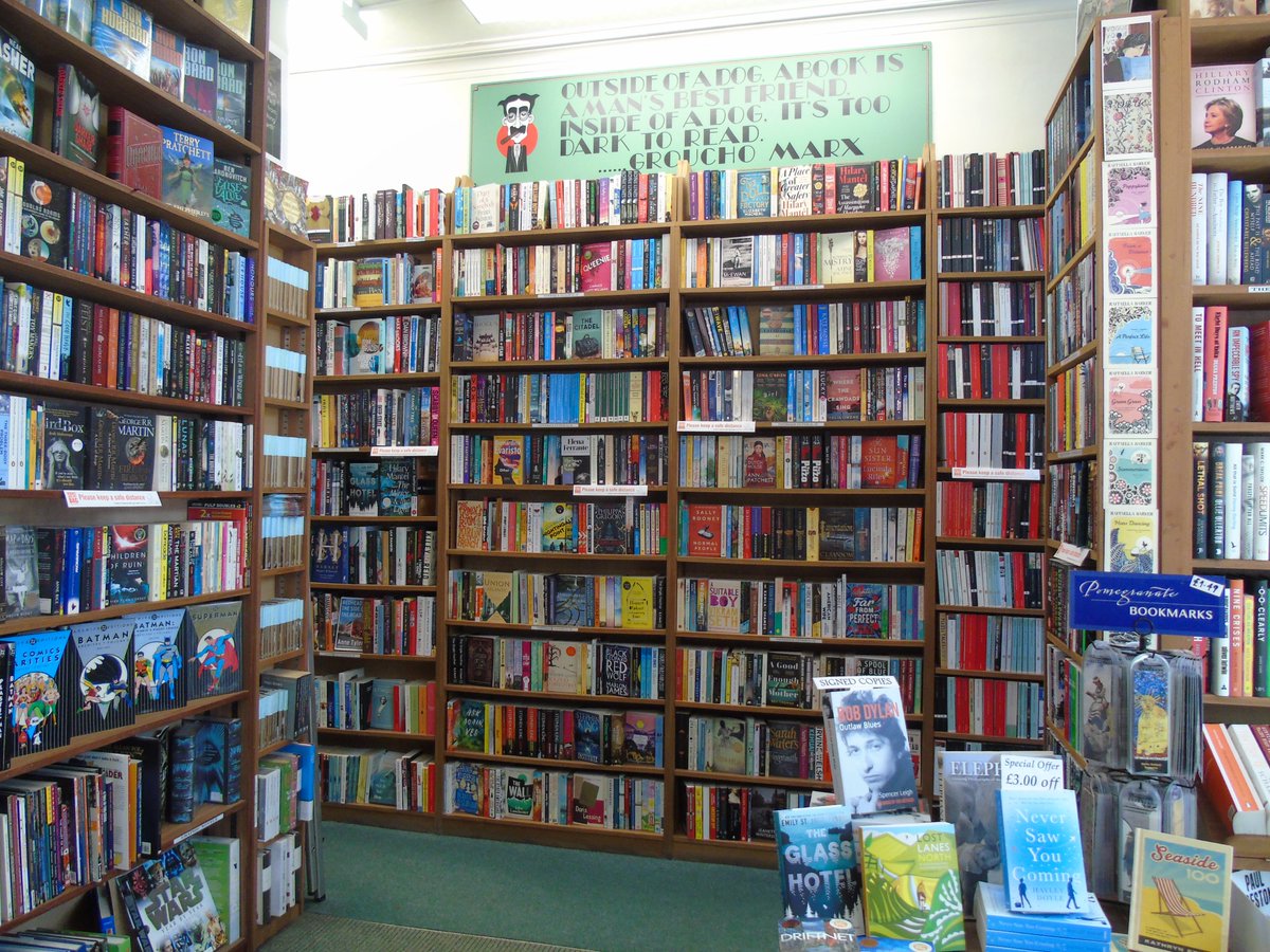 Step inside to our new adult books section on the ground floor, which we try to keep stocked with a wide range of books, from classics to unexpected treasures.Oh, & a pretty amazing real fire, as well, which has kept many a book-lover warm on a cold day!