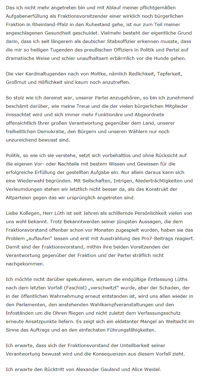Stefan_K__'s tweet photo. Feuer Frei: Auch der "gemäßigte" Rechtsaußen David #Berger, ehemaliges Mitglied im Kuratorium der #AfD-nahen #Desiderius-#Erasmus-Stiftung, unterstützt Rücktrittsforderungen an #Gauland und #Weidel. https://t.co/31LJHgyFiP