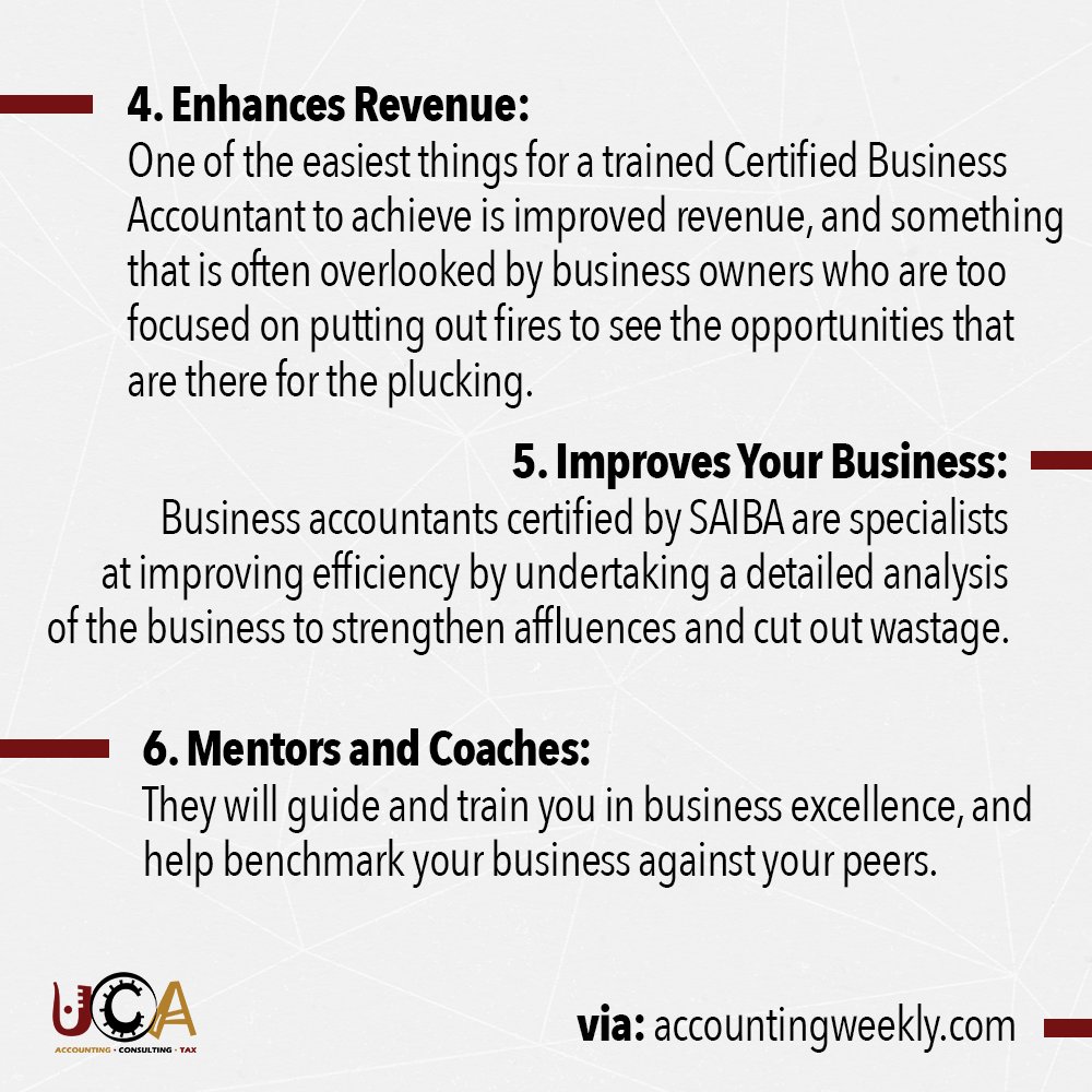 ucaccountants's tweet photo. Here are 9 reasons why you need a Certified Business Accountant. (via accountingweekly)

#accounting #accountingweekly #accountant #certifiedbusinessaccountat #businessaccountant #business #SAIBA https://t.co/qVk2PLxJTk