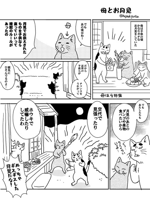 母が子供の頃のお月見の風習。 