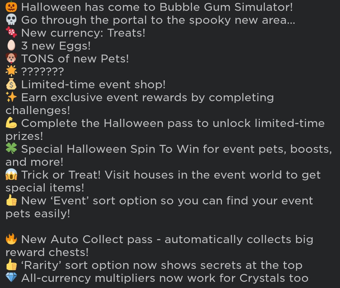 Bubble Gum Simulator (@BGSRoblox) / Twitter