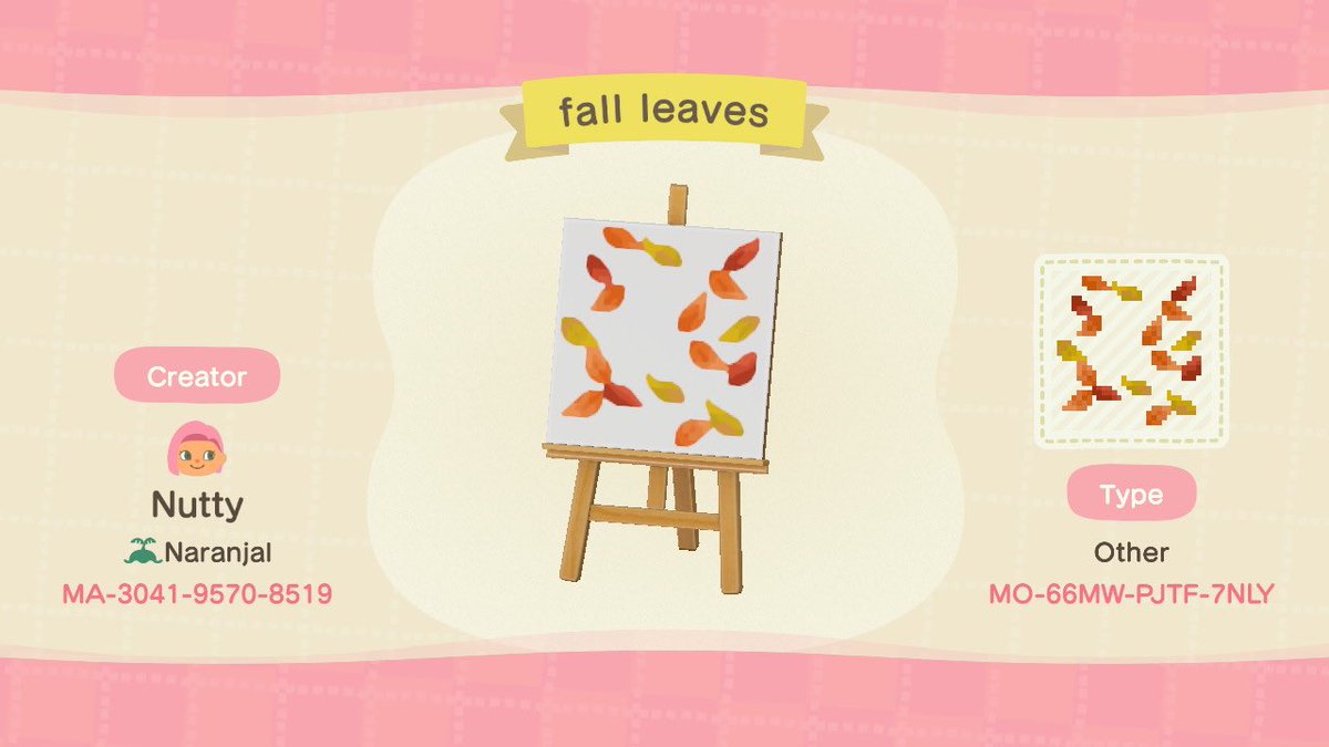 n1netails's tweet photo. More autumn / fall leaves for your ground💀 it’s spoopy season I can’t help myself #ACNH #ACNHDesign https://t.co/M3zr880DSY