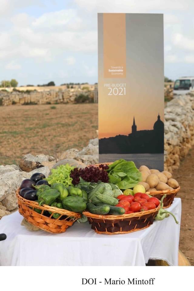 Together with minister @SilvioSchembri a Government Aid Scheme on 1.5 mill € was launched supporting the #agriculture sector. Approx. 4800 #farmers in #Gozo and #Malta will benefit from this compensation to help overcome losses due to #COVID19 #BuyLocal