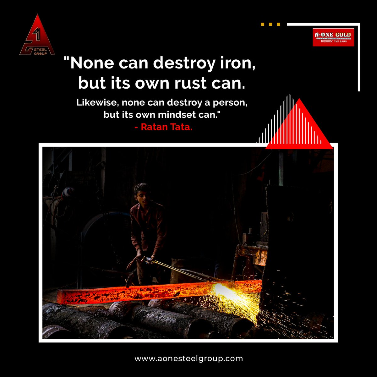 aonegoldsteel's tweet photo. None Can Destroy iron But It's Own Rust Can
.
.
.
.
#rashtranirmanmeimsamarpith #a-onegold #bestqualitysteel #ironhouse #buildingindia #steelofthenation #powersteel #forgedinfire#steel #design #architecture #welding #handmade #engineering #metal #art #aonesteels #steelwork https://t.co/kmJuMlsPxF