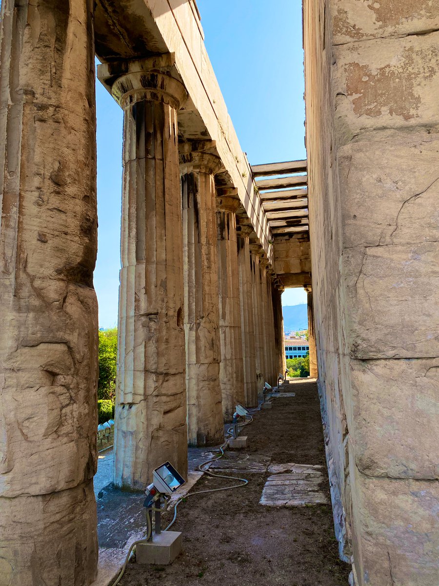 One of the big benefits of living in Athens is having immediate access to amazing archaeology! I’ll always jump at the chance to get inside the Temple of Hephaestus, but today’s visit had a bit of a  #Caturday vibe!... #greece  #archaeology  #architecture  #athens