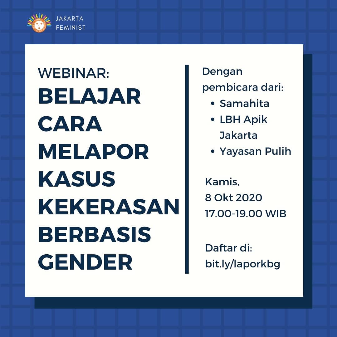 anindyavivi's tweet photo. Ikut webinar ini yuk temen2. Biar kalo liat ada kasus kekerasan terjadi jadi tau bagaimana baiknya kita merespon dan lapor kemana. @LBHAPIK
Daripada DM ke aku kan ga tiap hari aku buka DM gaes 😂😂 https://t.co/JW39eFOSc4