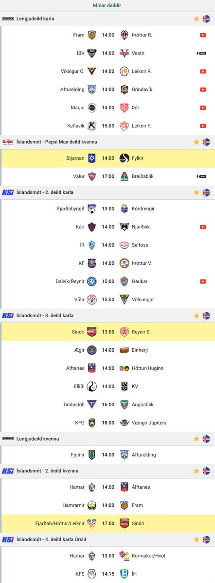 Það er allt að gerast í íslenska boltanum í dag! Margir mikilvægir leikir og tilvalið að nota Live stöðutöflurnar hjá okkur til að fylgjast með. Haugur af beinum útsendingum og linkarnir klárir. Þetta verður eitthvað!