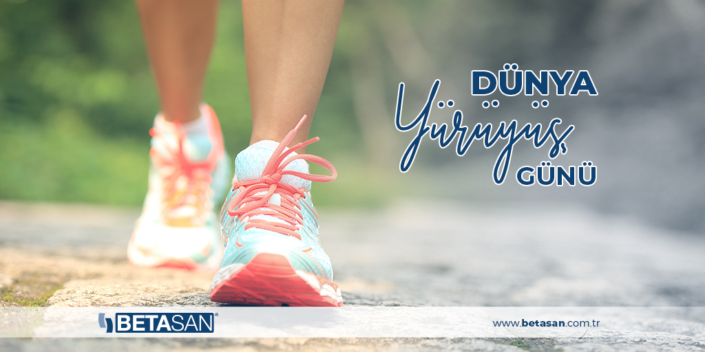Her şeyin başlangıcı için bir küçük adım yeter! Bugün sağlığımız için herkesi adım atmaya davet ediyoruz. Dünya Yürüyüş Günü’nüz kutlu olsun! #Betasan #DünyaYürüyüşGünü