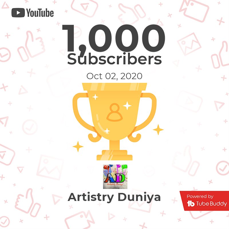 ArtistryDuniya's tweet image. My YouTube channel crossed 1k subs! #1kcreator goo.gl/VptRDI
#1subscribers #YouTube @YouTube @YouTubeCreators @YouTubeIndia