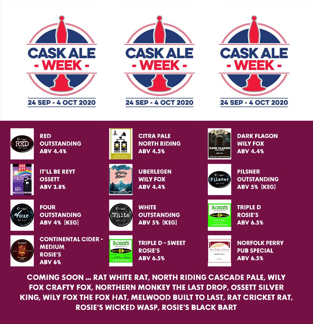 Skew Bridge Alehouse (@skewbridgepub) on Twitter photo On the bar today!
Beer Board: bit.ly/2K2ZX5S
<a href="/Outstandingbeer/">Outstanding Brewing</a> <a href="/northridingbrew/">northridingbrewery</a> <a href="/WilyFoxBrewery/">Wily Fox Brewery</a> <a href="/ossettbrewery/">Ossett Brewery</a> #PubSpecial
#RealAleFinder <a href="/StHelensCAMRA/">St Helens & Districts CAMRA</a> On the bar today!
Beer Board: bit.ly/2K2ZX5S
<a href="/Outstandingbeer/">Outstanding Brewing</a> <a href="/northridingbrew/">northridingbrewery</a> <a href="/WilyFoxBrewery/">Wily Fox Brewery</a> <a href="/ossettbrewery/">Ossett Brewery</a> #PubSpecial
#RealAleFinder <a href="/StHelensCAMRA/">St Helens & Districts CAMRA</a>