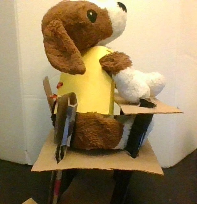 VLP 3rd grade students made high chairs for their stuffed animals to go along with our reading of Edward Tulane.