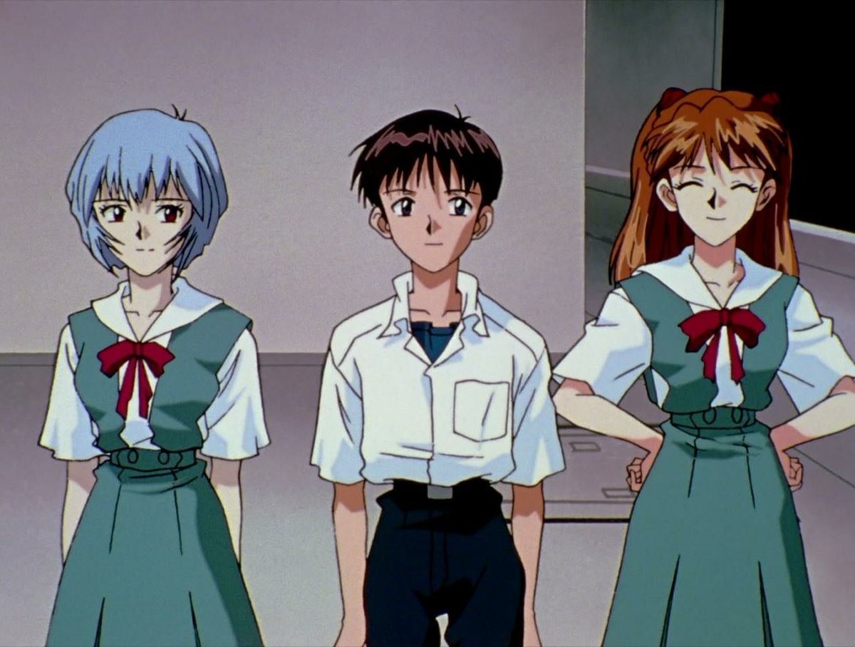 All 3 children had a traumatic past and I think the way they deal with it mirrors quite accurately their personality. Rei is as stoic as it gets, Shinji is overwhelmed by his emotions and Asuka is pretty much a force of nature.