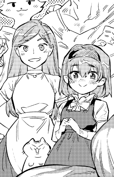 モブに紛れ込む我が家のネコ 