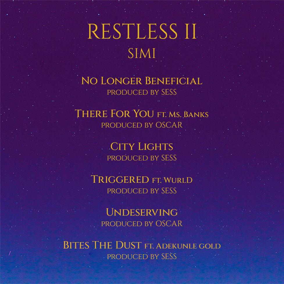 onlyAdejoke's tweet image. I don't wanna hear you haven't downloaded this jam

All I want you to tell me is your favorite 😉

Mine is still rolling between "undeserving" and "bites the dust"

#RestlessII #simi