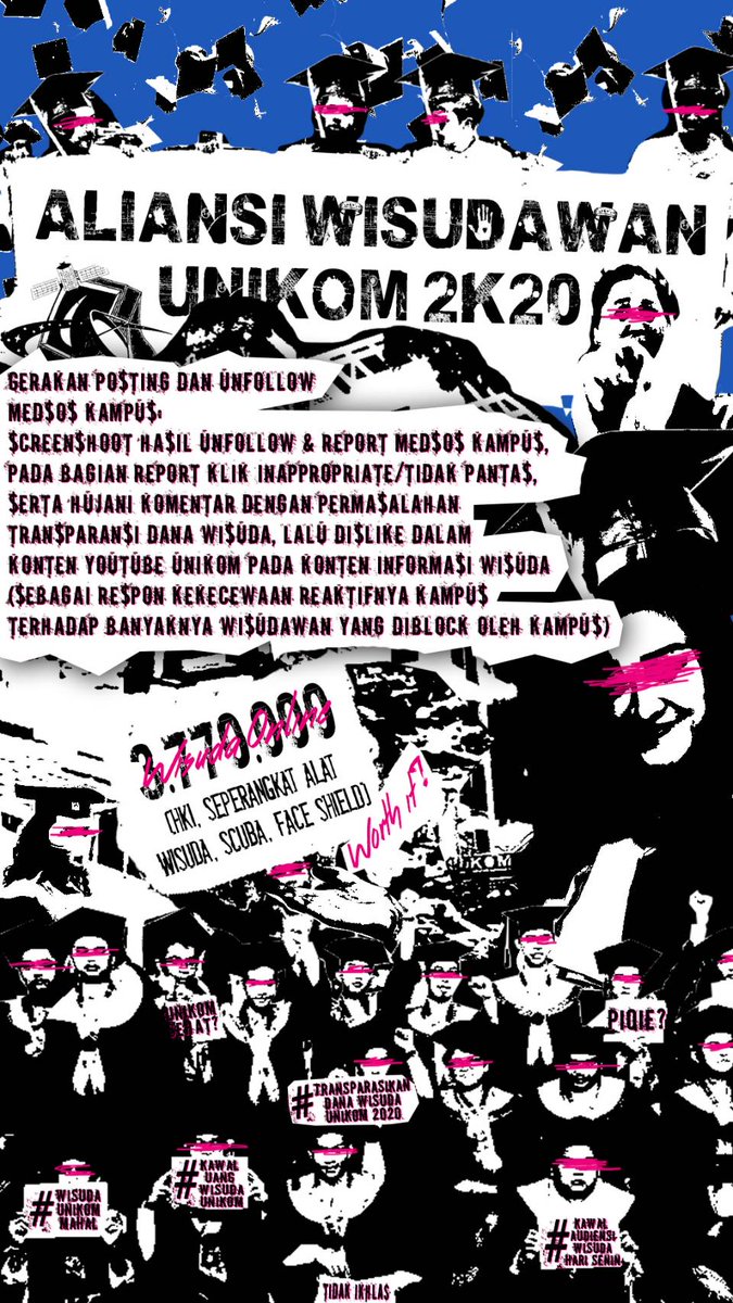 jelitaaaps's tweet photo. Sangat buruk apabila alumni keluar dgn membawa kesan kecewa kepada kampus. Buka mata, buka hati, buka telinga, buka dompet balikan uang kami, kalau sudah terpakai? ya lakukan wisuda offline!

#WisudaUnikomMahal
#KawalUangWisudaUnikom
#KawalAudiensiHariSenin https://t.co/WtmAt970TJ