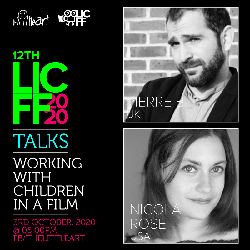 tlaorg's tweet image. #LICFF20 Talks with Filmmakers - Working with Children in a Film 

Working with Children in a Film - seasoned filmmakers talks about their experience of working with children in a film
Speakers: Pierre B, UK and Nicola Rose, USA
#tlaorg #EquallyLoud #Film #youth