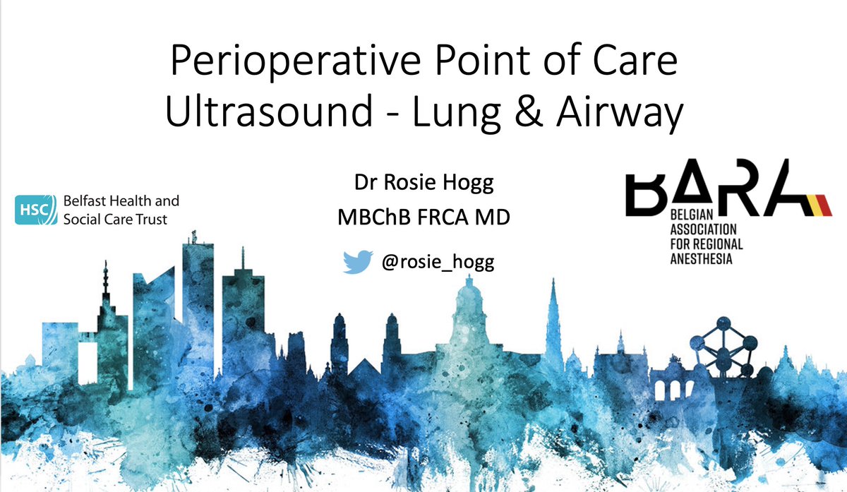 1/10 Obviously I'm not in Brussels today for the  @BelgianBara meeting so I thought I would do a quick intro to periop  #POCUS for lung & ultrasound to accompany the lecture  #BARA2020