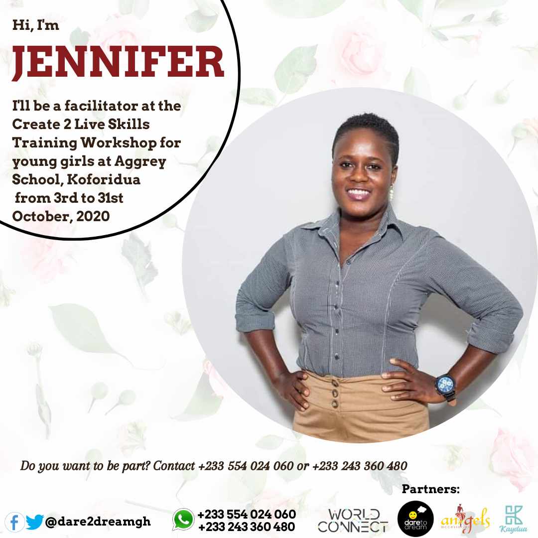 dare2dreamgh's tweet photo. Hey Good Morning😃
#Create2Live with @WorldConnectUS kicks off today😀🎉
We are honoured to present to you our passionate facilitators for the program.
Thank you all..
#Create2Live #ArtsEducation #StaySafe #D2DGh #Dare2DreamGh #Trump #NSMQ2020 #IgniteThePassion #Ghana #Koforidua https://t.co/tEccRDXvP5