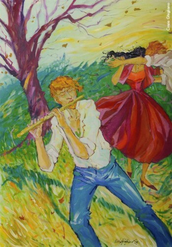In un vortice di polvere
Gli altri vedevan siccità
A me ricordava
La gonna di Jenny
In un ballo di tanti anni fa
Sentivo la mia terra
Vibrare di suoni, era il mio cuore
E allora perché coltivarla ancora... 
Come pensarla migliore
(F. De André)
