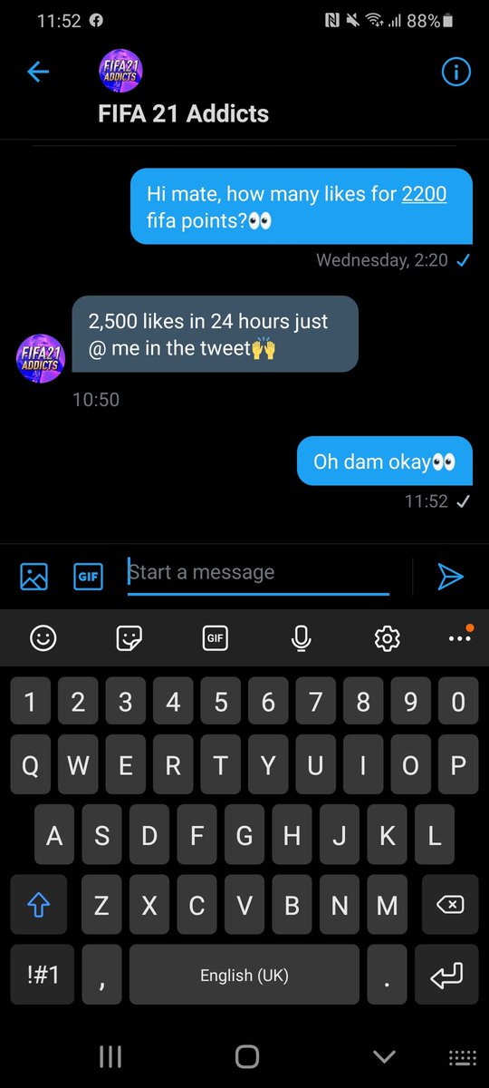 RikhilMajithia's tweet photo. If I can get 2500 likes in 24 hours I can get 2200 fifa points from @thefutaddicts https://t.co/lDHZ2ywW5T
