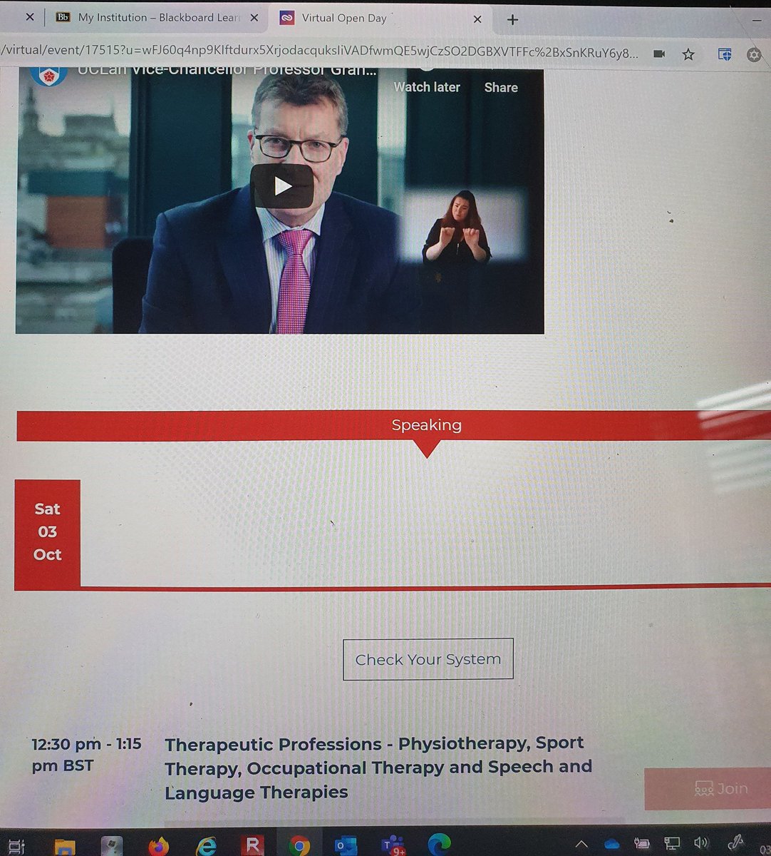 Getting ready for our live chat on our virtual #UCLanOpenDay @UCLan <a href="/UCLanSportHS/">UCLan Sport & Health Sciences</a> Looking forward to Q &amp; A with prospective <a href="/uclanphysio/">@uclanphysio</a> students. Chance to find out more about a top 10 University for Physiotherapy, with 100% student satisfaction and 100% employability.
