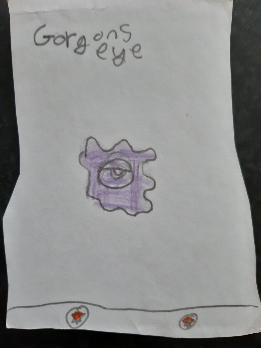 Day 57: "Gorgon's Eye"Drawing some snakes wouldn't have been too hard but I decided to just make the eye surrounded by a nondescript purple blob instead... at least the eye looks like an eye!