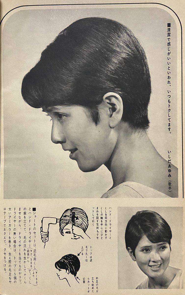 懐かしのヘアー 昭和のスターの髪のセット法