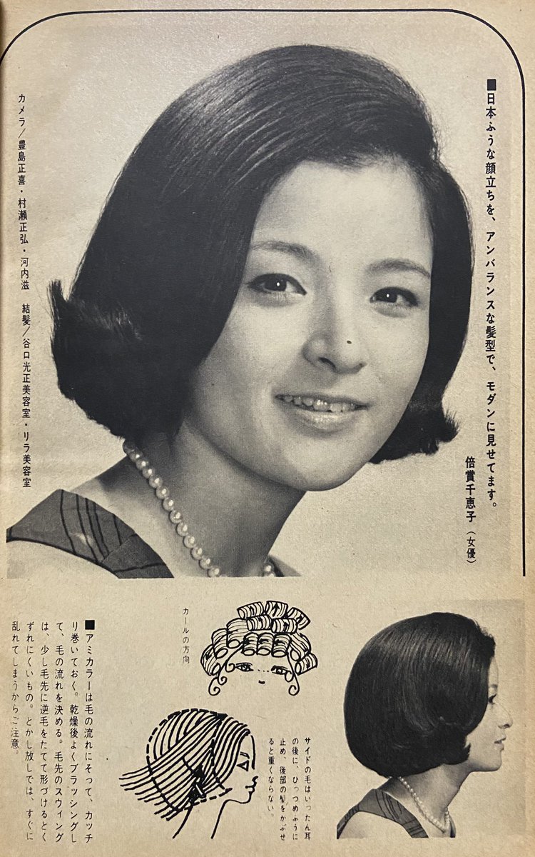 昭和のスターの髪のセット法