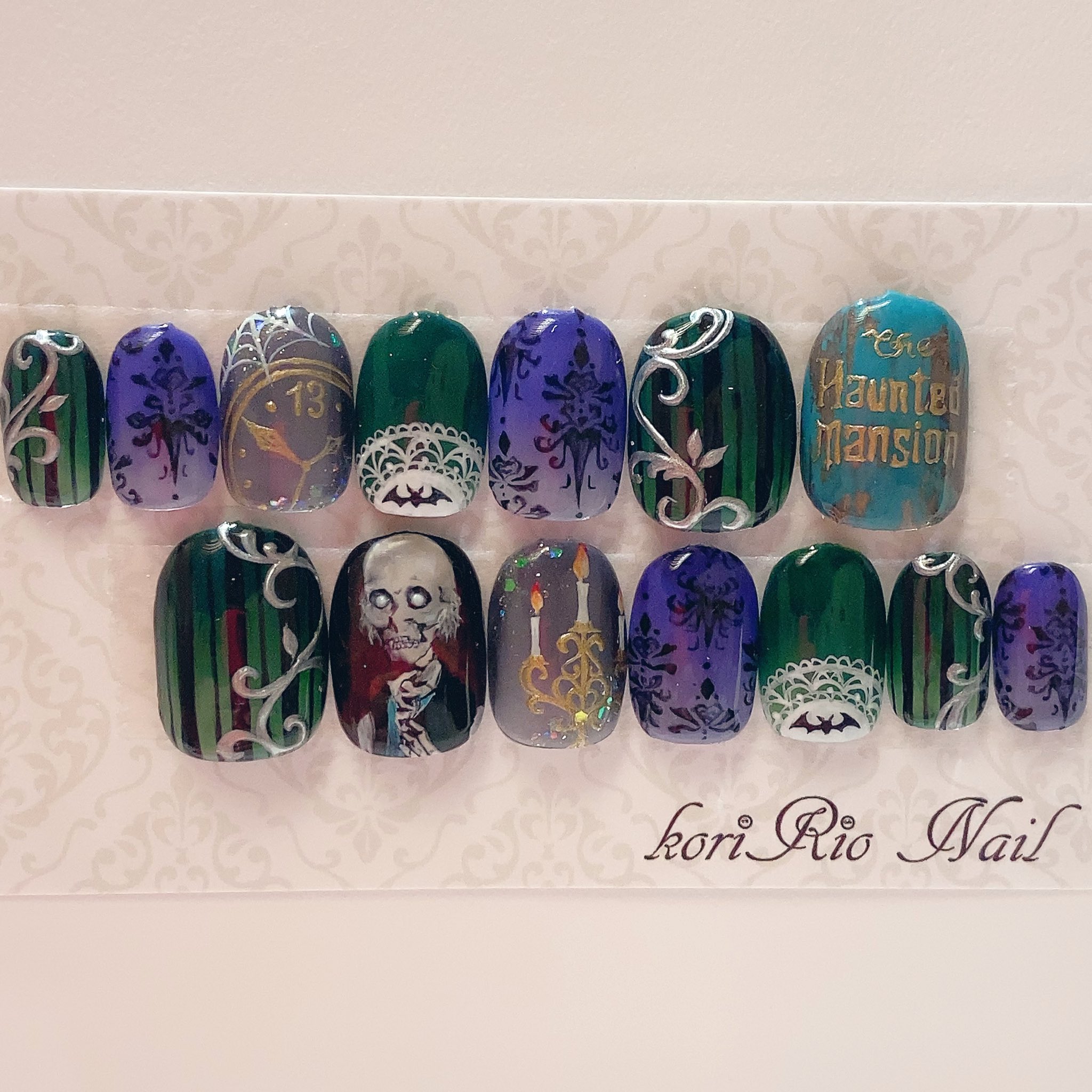 Koririo Nail もうすぐハロウィンなのでディズニーのホーンテッドマンションイメージ 大好きなアトラクション 全て手描きで一枚一枚神経を集中させて作りました ディズニー行きたい 痛ネイル 痛くない痛ネイル ディズニー ディズニーネイル Koririo Nail もうすぐハロウィンなのでディズニーのホーンテッドマンションイメージ 大好きなアトラクション 全て手描きで一枚一枚神経を集中させて作りました ディズニー行きたい 痛ネイル 痛くない痛ネイル ディズニー ディズニーネイル