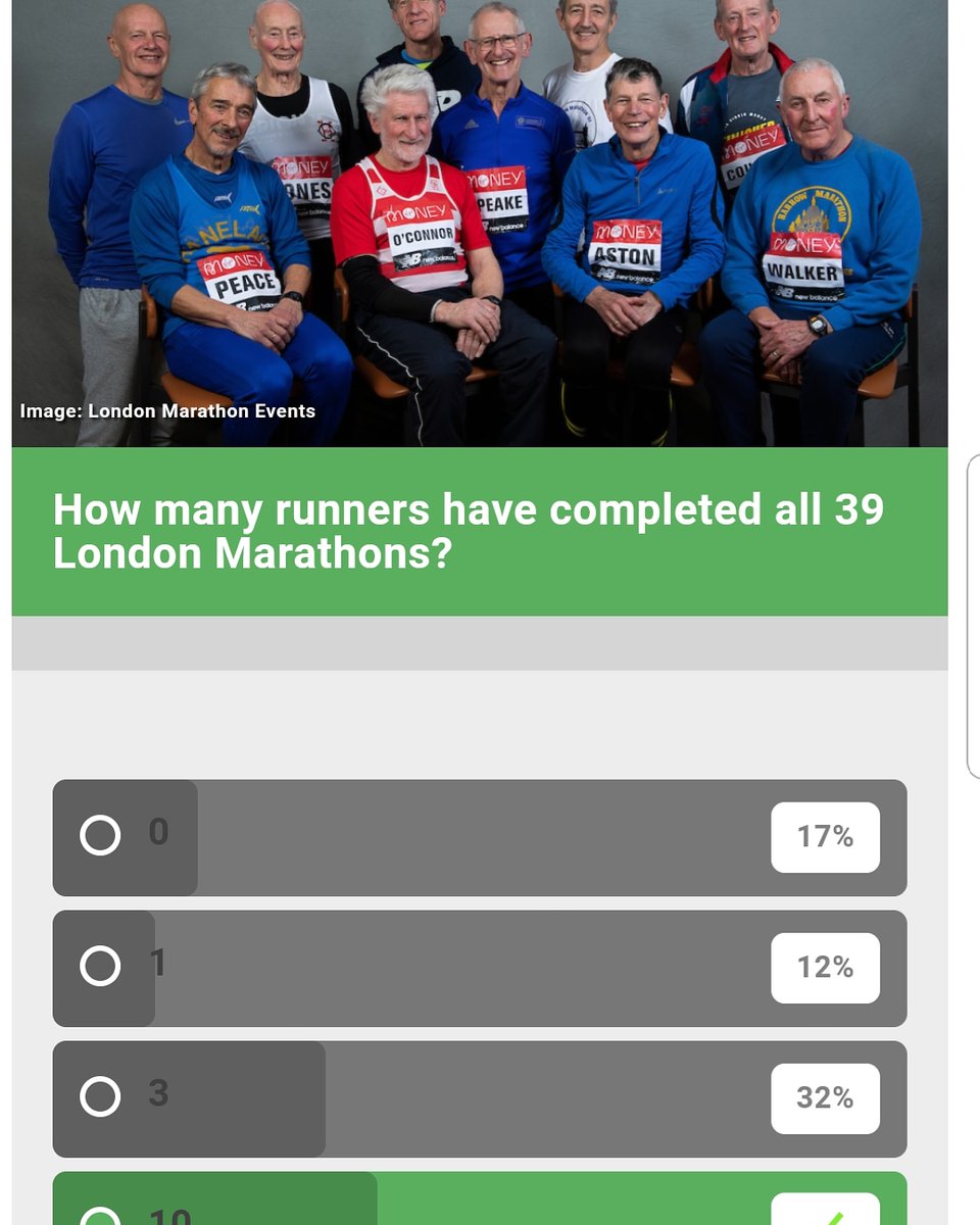 susank2's tweet photo. There he is - our very own @RunQueensPark @QPCS Bill O Connor running his 40th London Marathon tomorrow @LondonMarathon #The40thRace #everpresents #runninglegend #spoiler @BBCSport marathon quiz https://t.co/jQljJ0AWpF
