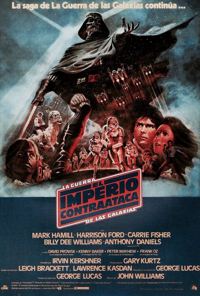 retrochenta's tweet photo. Hoy hace 40 años que se estrenó en España "El imperio contraataca", para muchos, la mejor película de toda la saga Star Wars. https://t.co/99iVgnWKJJ