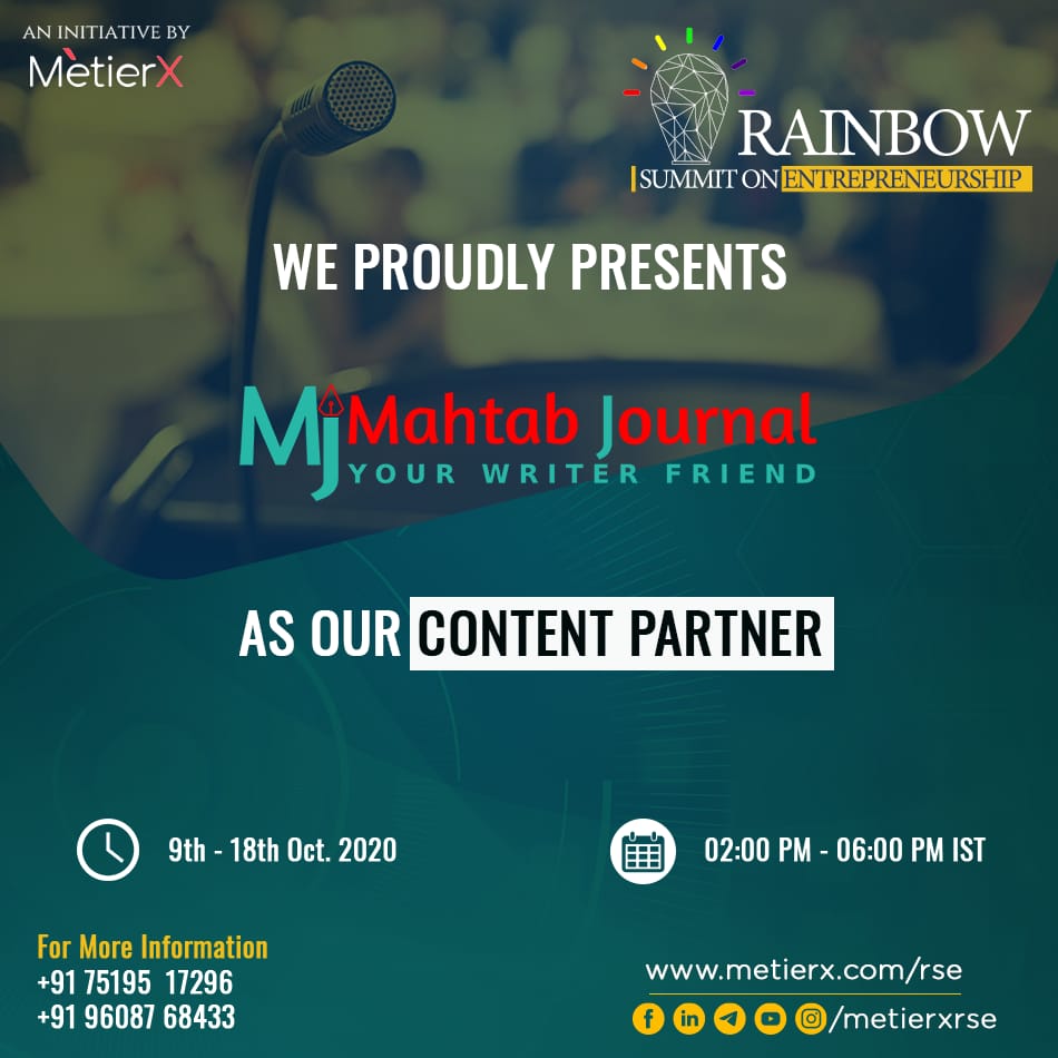MahtabJournal's tweet image. SAVE THE DATES, FOLKS.
@metierxofficial

#entrepreneur #Entrepreneurship #webinar #webinars #startup #startupindia #startupstory #startupstories