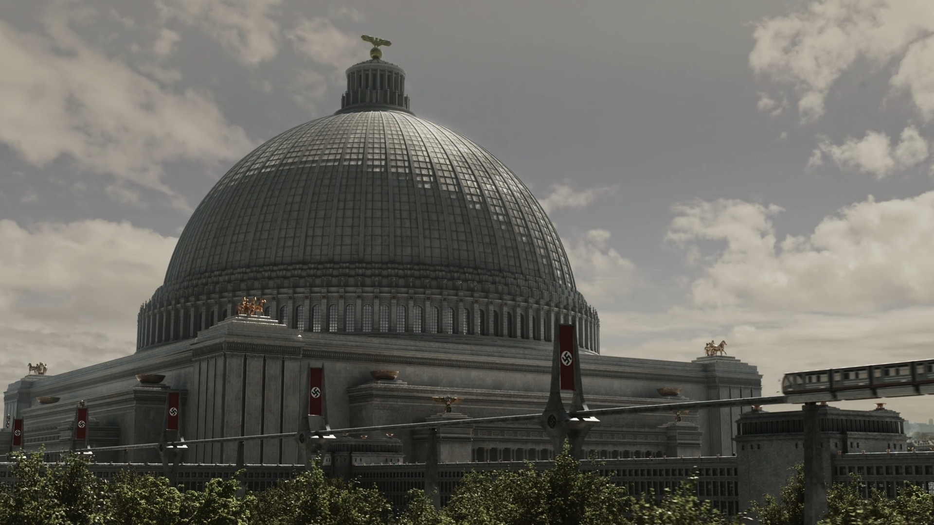 Anzu 高い城の男のこのシーンヒトラーが思い描いていた世界都市ゲルマニアを忠実に再現しててビビった T Co Cmga8dhmyz Twitter