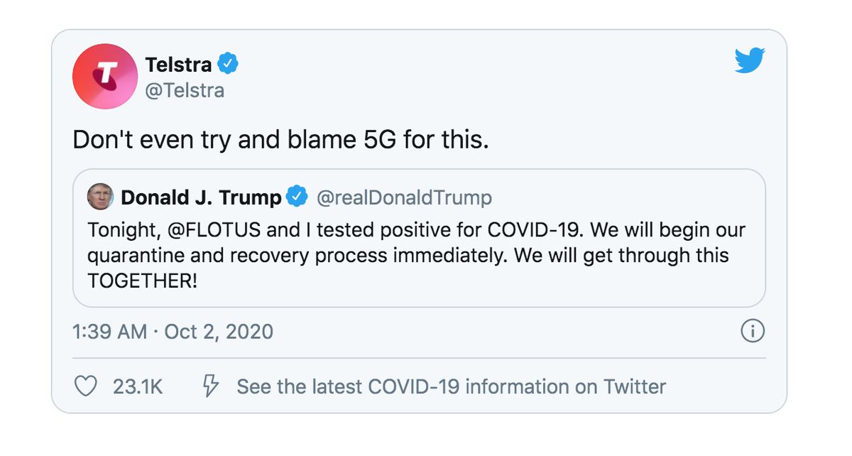 saferphones's tweet photo. Telstra has gone too far. Companies clearly will stop at nithing to promote their harmful products and misinformation about safety. This tweet is pinned to the top of the page along with a reply with the comedian Telstra hired https://t.co/UUyfOPQ40u https://t.co/y3W6l5sY0f