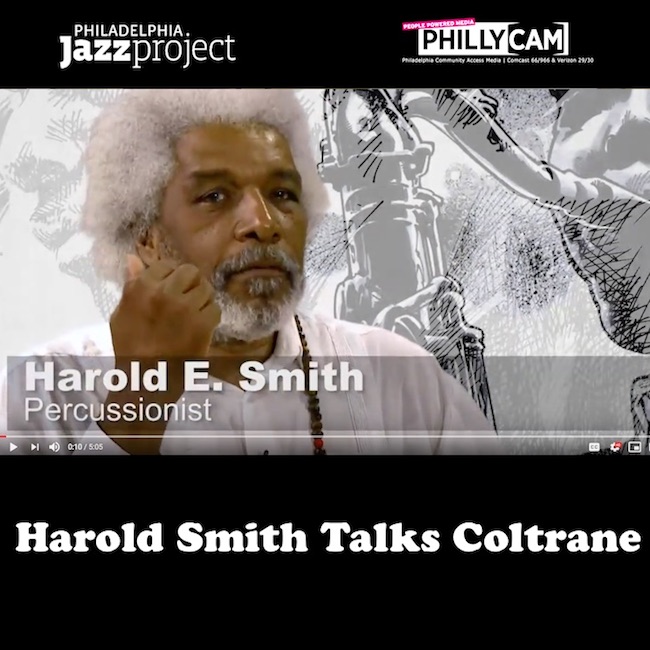 PHLJazzProject's tweet photo. Always Celebrating Trane: We continue our celebration of @JohnColtrane by TALKING TRANE w/ percussionist Harold Smith / See It Here: https://t.co/cRp3ql3ZDJ / #PhillyJazz #CelebratingTrane #JohnColtrane #JazzStories #TalkingTrane #JazzTales #HaroldSmith https://t.co/p6EM31rle8