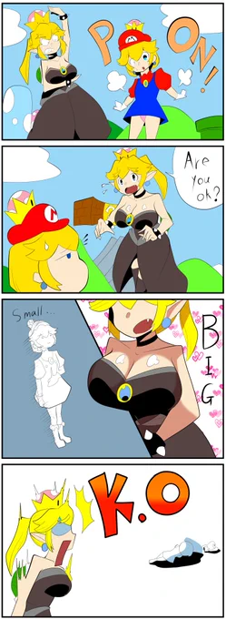 Bowsette( ) VS princess Mario 
