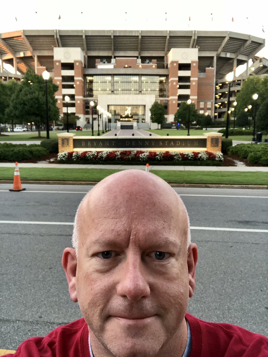 The beauty, the splendor, the magnificence. Also pictured: Sunrise at Bryant Denny Stadium. #RollTide 🐘