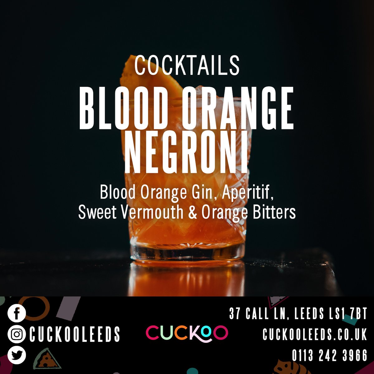 Get the flavour sensation you've been looking for this week by getting your hands on one of our incredibly tasty Cuckoo concoctions 🥰

You can get any of our Showstopper of cuckoo Classic cocktails for only £8.50 🤩  

#Cuckoo #Leeds #CallLane #drinks