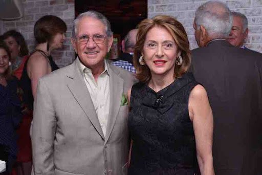 Marino Ginebra pictured with his wife, President of the Dominican Stock Market.