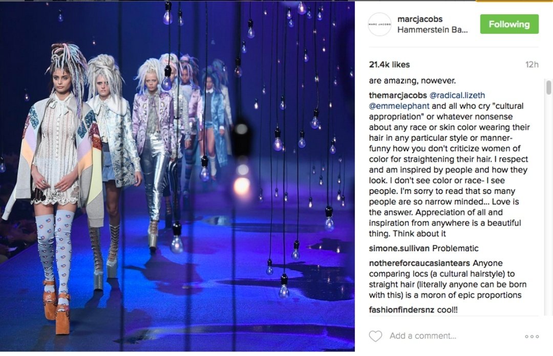 Gigi herself never apologised, but this is what Marc Jacobs had to say.