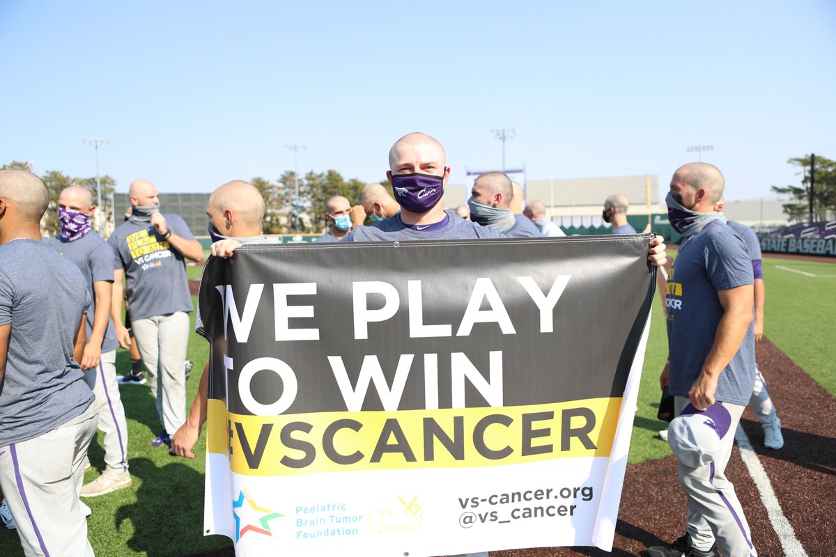KStateBSB's tweet photo. Care about something bigger than baseball.

Over $34,000 raised by the Cats for @Vs_Cancer 

#KStateBSB x Shave for the Brave https://t.co/HQpMN5buZU