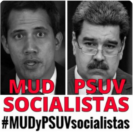EdiColms's tweet photo. @realDonaldTrump Mr. President, the #FakeOppotition in Venezuela are also Castro-Chavistas

 #MUDsocialist 
#TaskForce4Vzla #TrumpHelpUS  please!!! https://t.co/uzmj6CULLQ