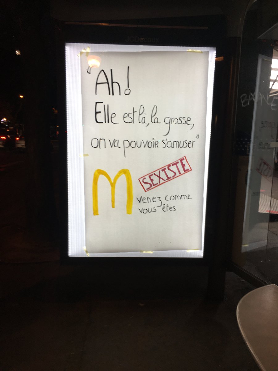 Session affichage dans les abris-bus devant les McDos! 💥💥💥💥💥💥💥