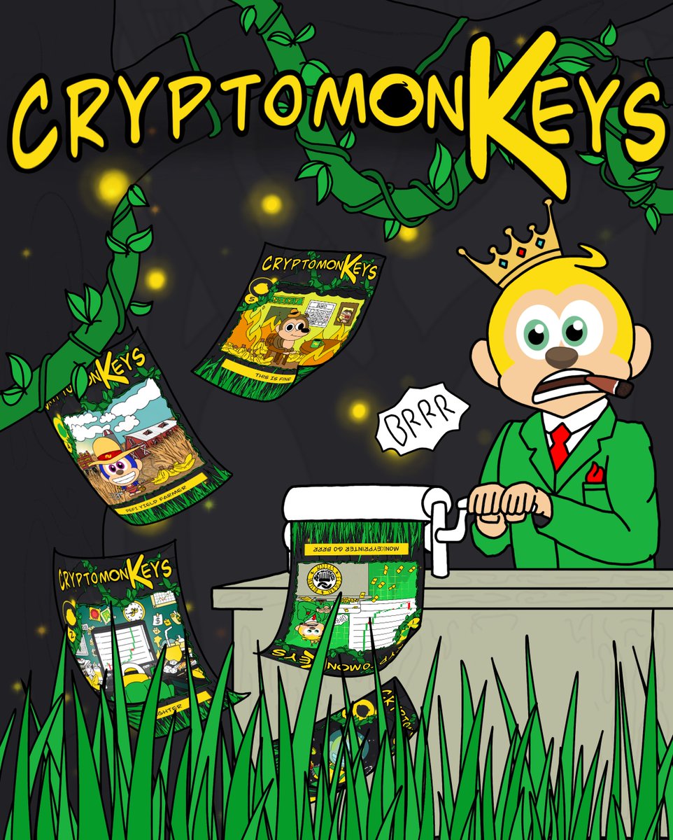 Crypt0monKeys's tweet photo. Start your #NFT collection now! monKeyprinter Goes BRRR!

Claim your free #cryptomonKey #tradingcard easily just now (ends soon)
1) Retweet
2) Join discord https://t.co/OyNKfRXIMC
3) Go to channel #Giveaways
4) Leave your wax address there
No Wax address? https://t.co/itb4ozwtEn https://t.co/bNv8ishaBa
