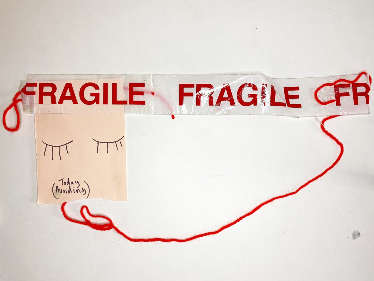 owlandcoconut's tweet photo. It’s ok to feel fragile. You’re not alone. #worldmentalhealthday2020 #mindfulartpractice #mindfulart #stopnoticecreate #together #trust https://t.co/0ugRjBpHTp