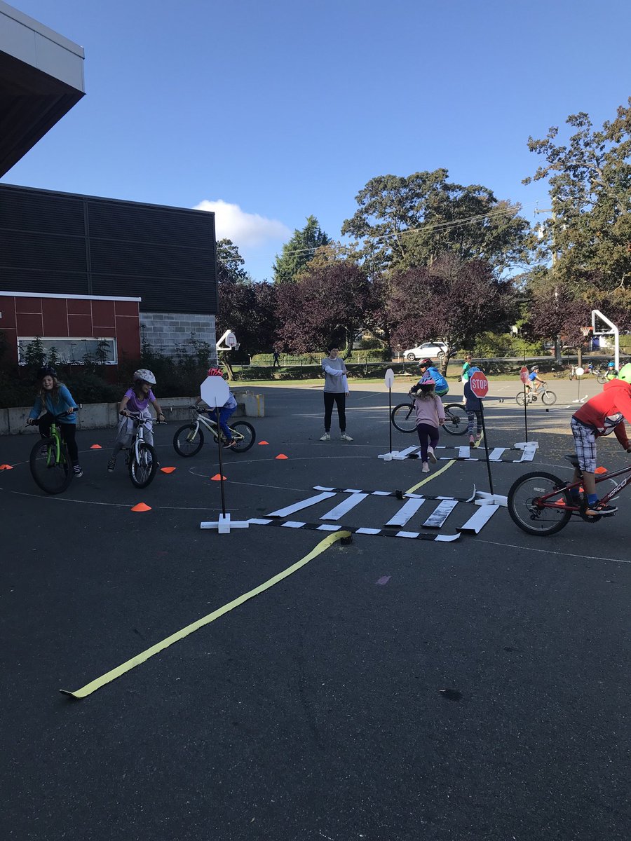 Grateful for CRD-HUB for the awesome biking lessons for all of our Gr 3-5 students this week at Ecole Doncaster