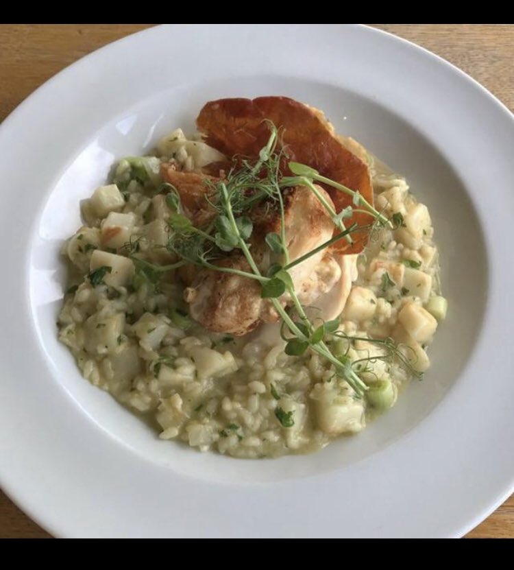 Our new autumn menu is out now!! Come and try our gruyere stuffed chicken breast served with celeriac risotto &amp; crispy prosciutto. Don’t forget to book to secure your table 🍽#charlesdickens #broadstairs #food #gastropub #kent #thanet #pub #margate