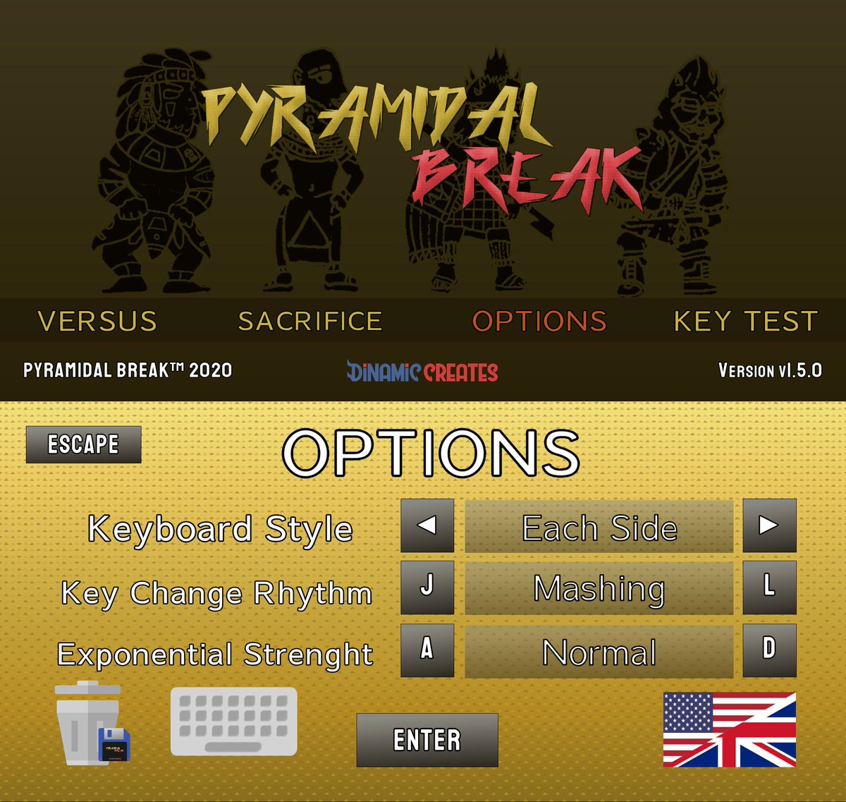 DinamicCreates's tweet photo. Pyramidal Break's Android version will have keyboard support! You can see the differences between the UI when the keyboard is enabled.

This will bring the authentic Pyramidal Break experience to Android! 

#screenshotsaturday #madewithunity #IndieGameDev #android #gamedev https://t.co/WDaEHH6QLJ