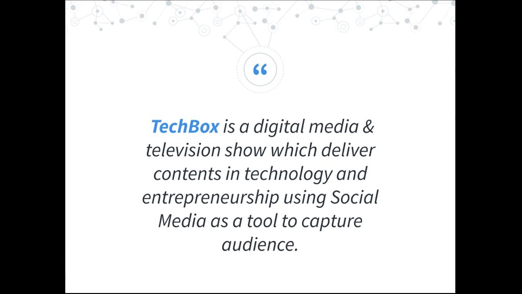 We wanted to bring a new experience on how TV show are created in Tanzania. We were highly inspired by  @BBCClick We wanted to create Swanglish tech show. The idea was to promote tech and build a chain of media and tech related businesses something like  @TechCrunch for Africa.