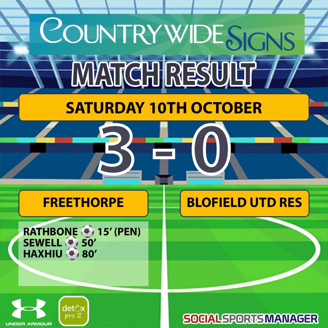 Today we welcomed <a href="/BUFCbeavers/">Blofield United</a> Res, who were previously unbeaten. A fantastic workman like performance saw us claim a 3-0 victory and a fantastic 3 points. Today’s game and performance shows you do get out what you put in. Great result 💛🖤💛🖤💛🖤
